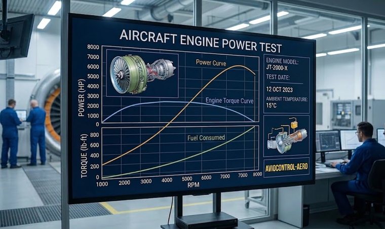 Engine power test bench